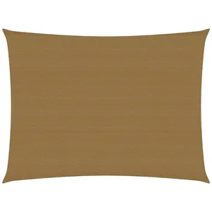 vidaXL Voile d'ombrage 160 g/m² Taupe 2,5x3,5 m PEHD pas cher
