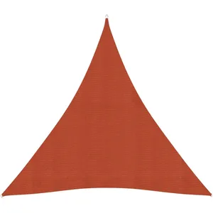 vidaXL Voile d'ombrage 160 g/m² Terre cuite 4,5x4,5x4,5 m PEHD pas cher