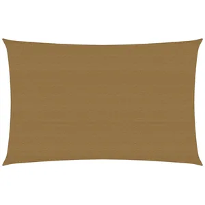 Comparateur de prix : vidaXL Voile d'ombrage 160 g/m² Taupe 6x8 m PEHD
