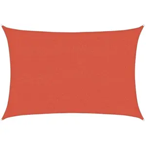 vidaXL Voile d'ombrage 160 g/m² Terre cuite 2,5x3,5 m PEHD pas cher