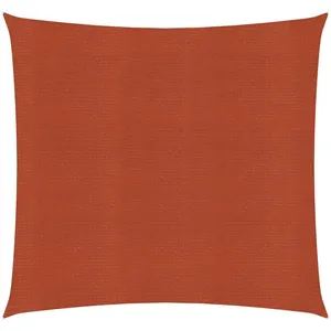 vidaXL Voile d'ombrage 160 g/m² Terre cuite 3x3 m PEHD pas cher