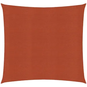 vidaXL Voile d'ombrage 160 g/m² carré terre cuite 4,5x4,5 m PEHD pas cher