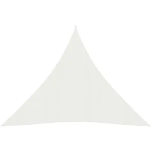 vidaXL Voile d'ombrage 160 g/m² Blanc 6x6x6 m PEHD pas cher