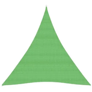 vidaXL Voile d'ombrage 160 g/m² Vert clair 4x5x5 m PEHD pas cher