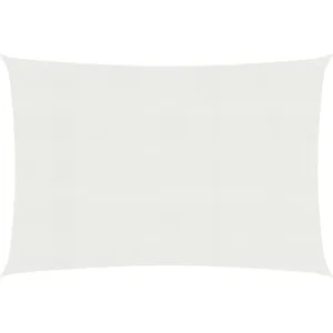 vidaXL Voile d'ombrage 160 g/m² Blanc 5x8 m PEHD pas cher