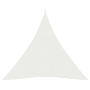 vidaXL Voile d'ombrage 160 g/m² Blanc 3x4x4 m PEHD pas cher