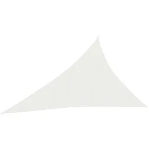 vidaXL Voile d'ombrage 160 g/m² Blanc 3x4x5 m PEHD pas cher