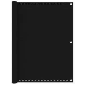 vidaXL Écran de balcon Noir 120x400 cm PEHD pas cher