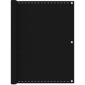 vidaXL Écran de balcon Noir 120x500 cm PEHD pas cher