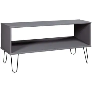 vidaXL Table basse New York Gris Bois de pin massif pas cher
