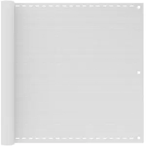 Comparateur de prix : vidaXL Écran de balcon Blanc 90x500 cm PEHD