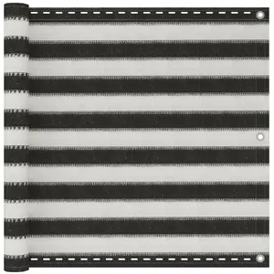 Comparateur de prix : vidaXL Écran de balcon PEHD 90x500 cm Anthracite et blanc