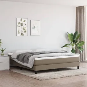 vidaXL Tête de lit à LED Crème 93x16x78/88 cm Tissu pas cher