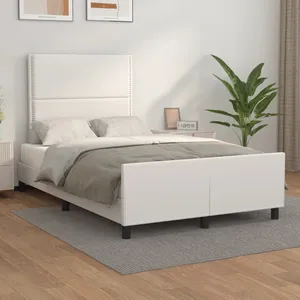 vidaXL Sommier à lattes de lit matelas LED Gris 200x200 cm Similicuir pas cher