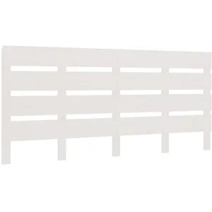 vidaXL Tête de lit Blanc 135x3x80 cm Bois massif de pin pas cher