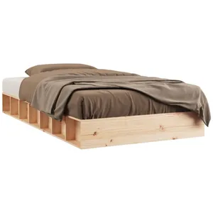 vidaXL Cadre de lit 90x200 cm Bois massif pas cher