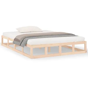 vidaXL Cadre de lit 120x200 cm Bois massif pas cher