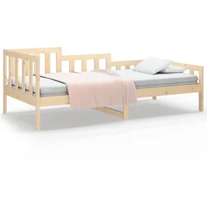 vidaXL Lit de jour 90x200 cm Bois de pin massif pas cher