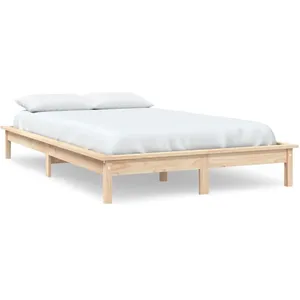 vidaXL Cadre de lit 120x200 cm Bois de pin massif pas cher