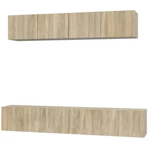 vidaXL Ensemble de meubles TV 5 pcs Chêne sonoma Bois d'ingénierie