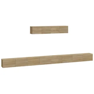 vidaXL Ensemble de meubles TV 6 pcs Chêne sonoma Bois d'ingénierie pas cher
