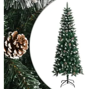 Comparateur de prix : vidaXL Sapin de Noël artificiel avec support Vert 240 cm PVC
