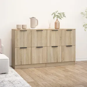 Comparateur de prix : vidaXL Buffets 2 pcs Chêne Sonoma 60x30x70 cm Bois d'ingénierie