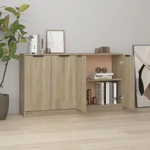 vidaXL Buffets 2 pcs Chêne Sonoma 60x30x70 cm Bois d'ingénierie