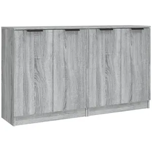 vidaXL Buffets 2 pcs Sonoma gris 60x30x70 cm Bois d'ingénierie