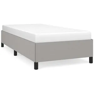 vidaXL Cadre de lit Gris clair 80x200 cm Tissu pas cher