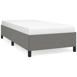 vidaXL Cadre de lit Gris foncé 80x200 cm Tissu pas cher