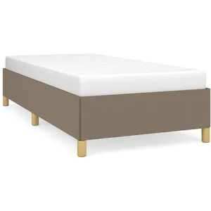 vidaXL Cadre de lit Taupe 90x190 cm Tissu pas cher