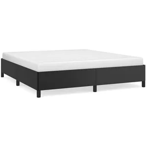 vidaXL Cadre de lit Noir 160x200 cm Similicuir pas cher
