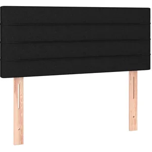 vidaXL Tête de lit Noir 100x5x78/88 cm Tissu