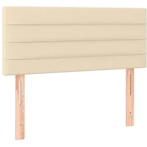 vidaXL Tête de lit Crème 100x5x78/88 cm Tissu pas cher