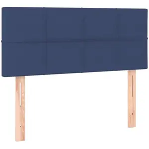 vidaXL Tête de lit Bleu 90x5x78/88 cm Tissu pas cher