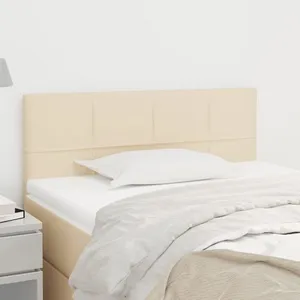 vidaXL Tête de lit Crème 80x5x78/88 cm Tissu pas cher