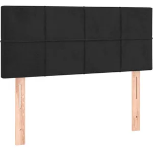 vidaXL Tête de lit Noir 80x5x78/88 cm Velours