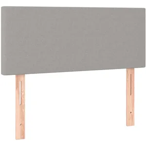 vidaXL Tête de lit Gris clair 80x5x78/88 cm Tissu pas cher