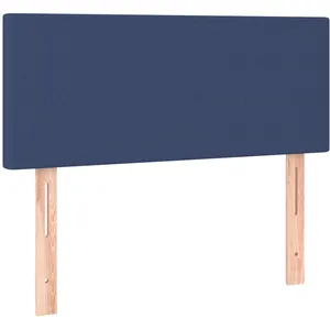 vidaXL Tête de lit Bleu 80x5x78/88 cm Tissu pas cher