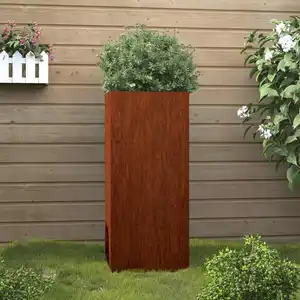 Comparateur de prix : vidaXL Jardinière 32x27,5x75 cm acier corten