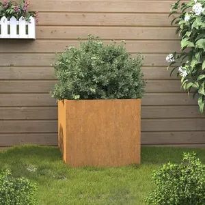 vidaXL Jardinière 42x40x39 cm acier corten pas cher