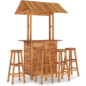Comparateur de prix : vidaXL Ensemble de bar de jardin 5 pcs Bois d'acacia solide