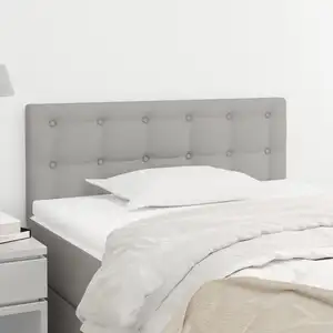 vidaXL Tête de lit Gris clair 90x5x78/88 cm Tissu pas cher