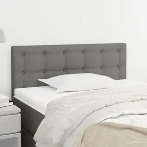 vidaXL Tête de lit Gris foncé 90x5x78/88 cm Tissu pas cher