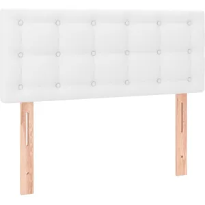 vidaXL Tête de lit Blanc 80x5x78/88 cm Similicuir pas cher