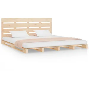 Vidaxl - Cadre de lit 160x200 cm bois de pin massif Naturel