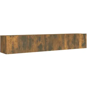 Comparateur de prix : vidaXL Ensemble de meubles TV 2 pcs Chêne fumé Bois d'ingénierie