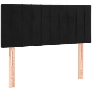 vidaXL Tête de lit Noir 80x5x78/88 cm Velours pas cher