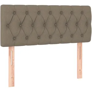 vidaXL Tête de lit Taupe 90x7x78/88 cm Tissu pas cher